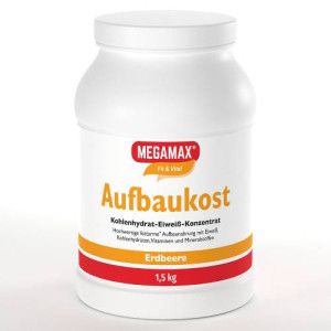 MEGAMAX Aufbaukost Erdbeere Pulver