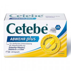 CETEBE ABWEHR plus Vitamin C+Vitamin D3+Zink Kaps.