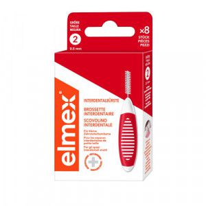 ELMEX Interdentalbürsten ISO Gr.2 0,5 mm rot